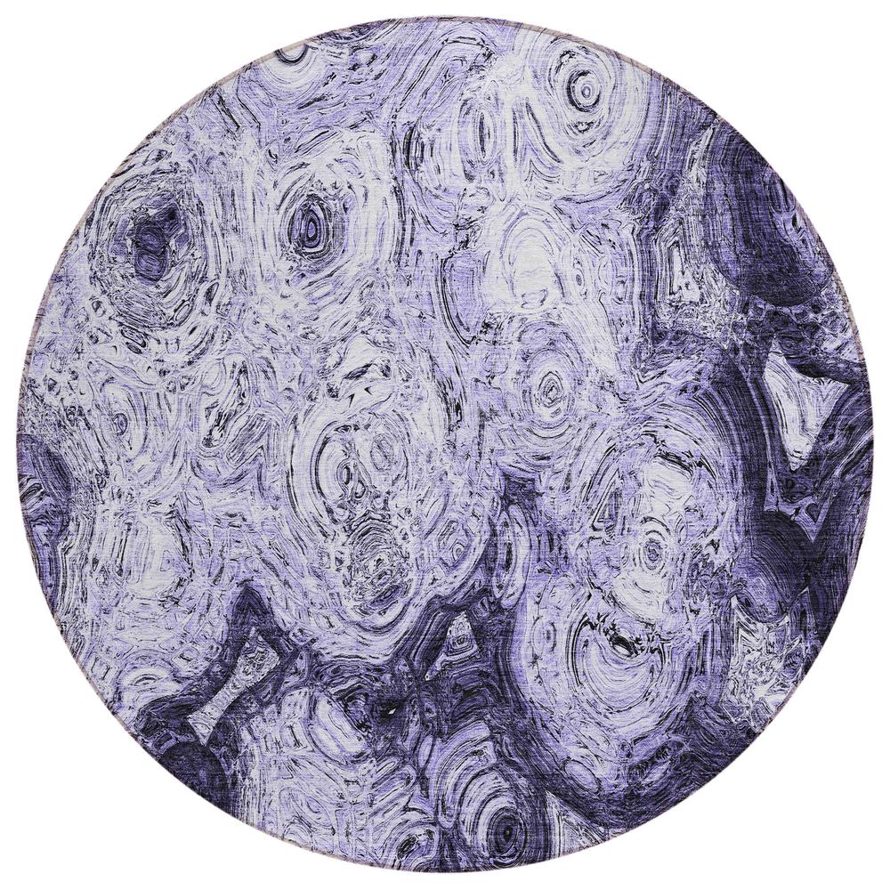 Chantille ACN579 Purple 8' x 8' Rug. Picture 1