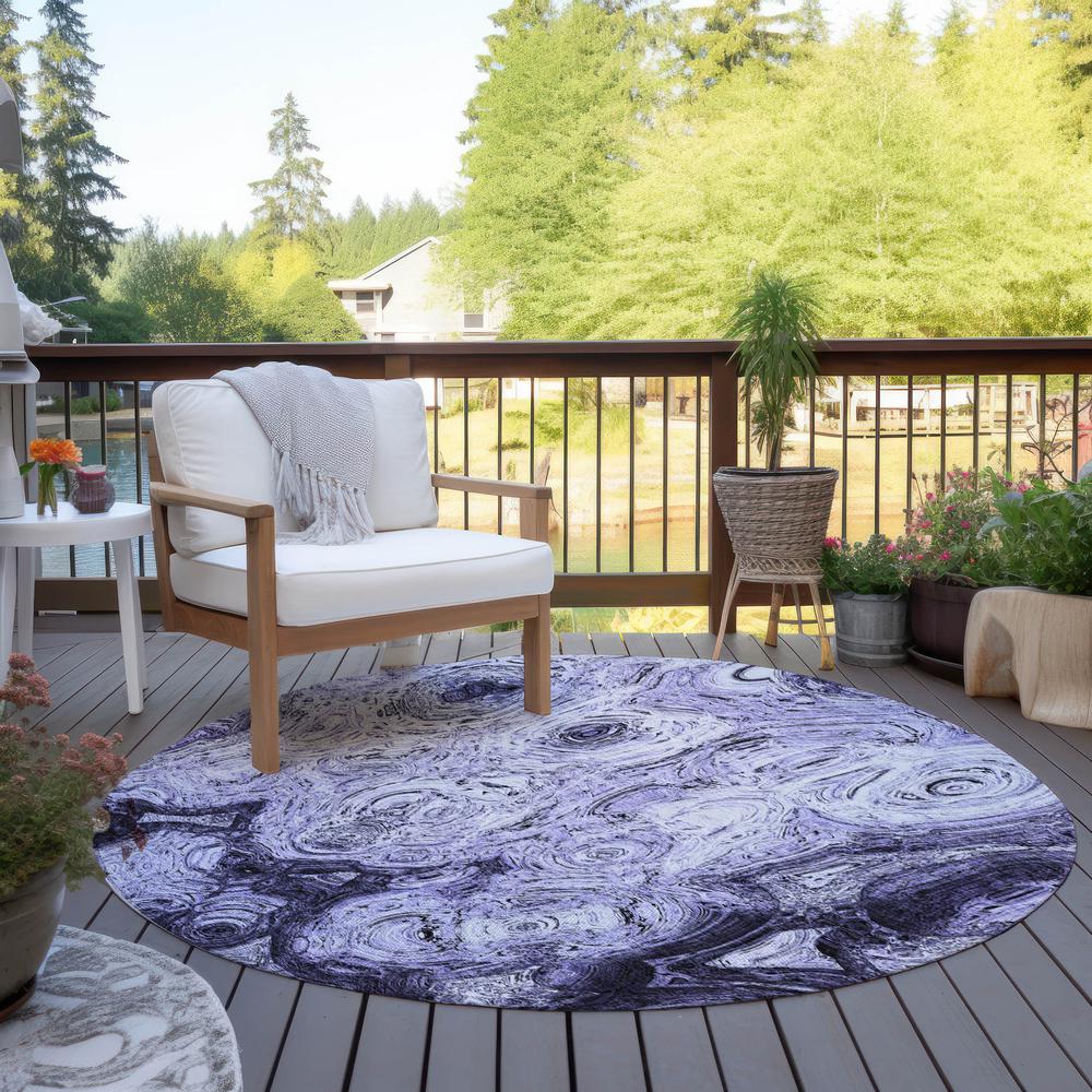 Chantille ACN579 Purple 8' x 8' Rug. Picture 7