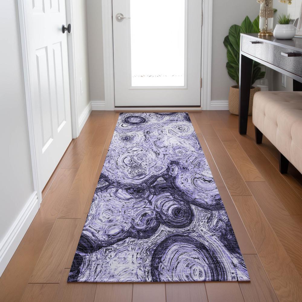Chantille ACN579 Purple 2'3" x 7'6" Rug. Picture 6