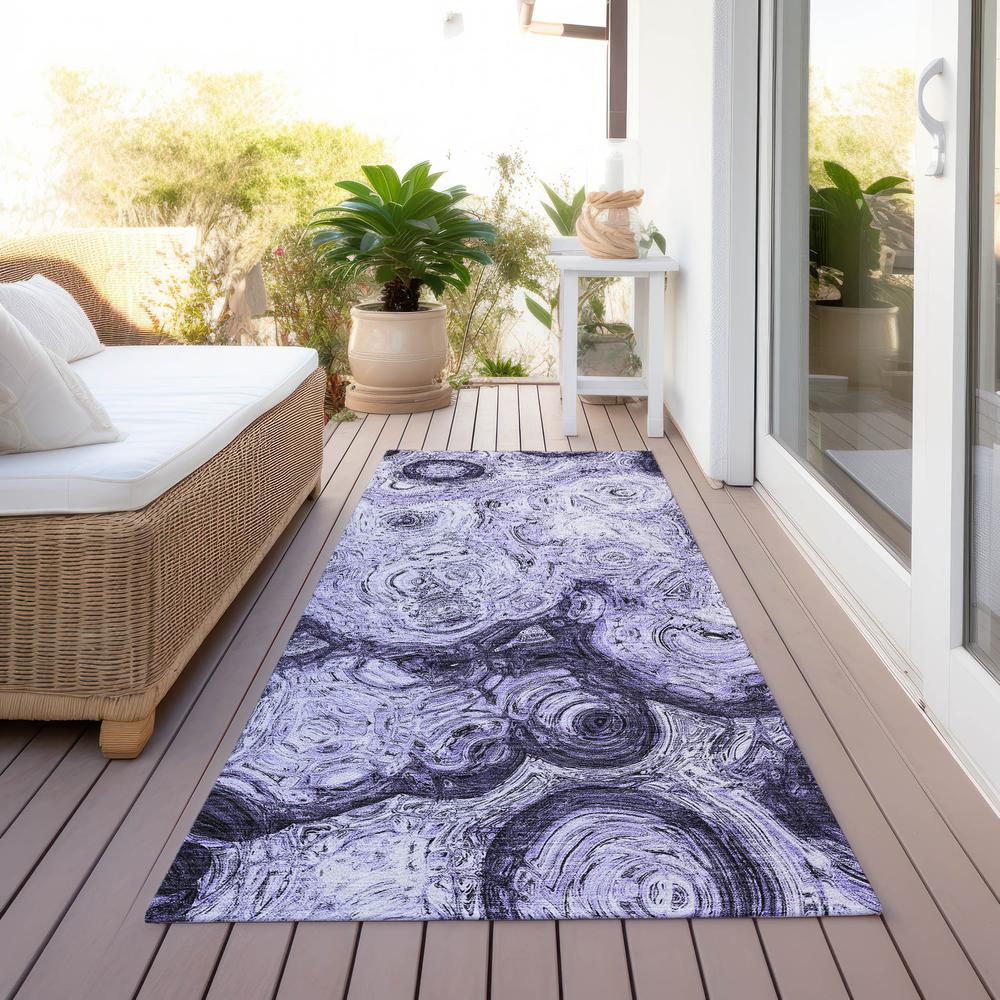 Chantille ACN579 Purple 2'3" x 7'6" Rug. Picture 7