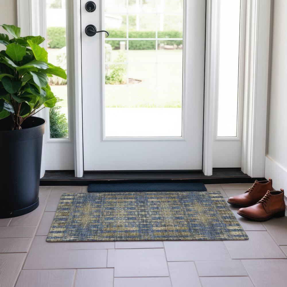 Chantille ACN580 Blue 1'8" x 2'6" Rug. Picture 6