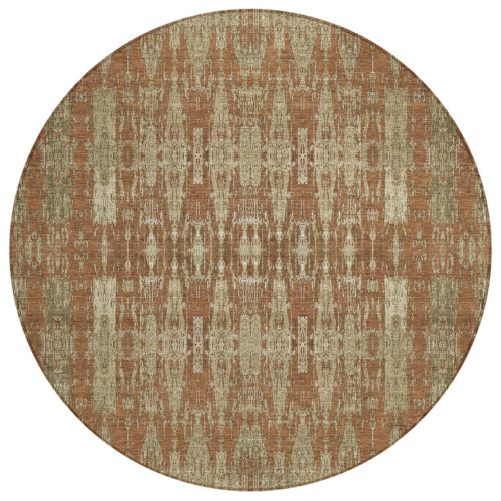 Chantille ACN580 Orange 8' x 8' Rug. Picture 1