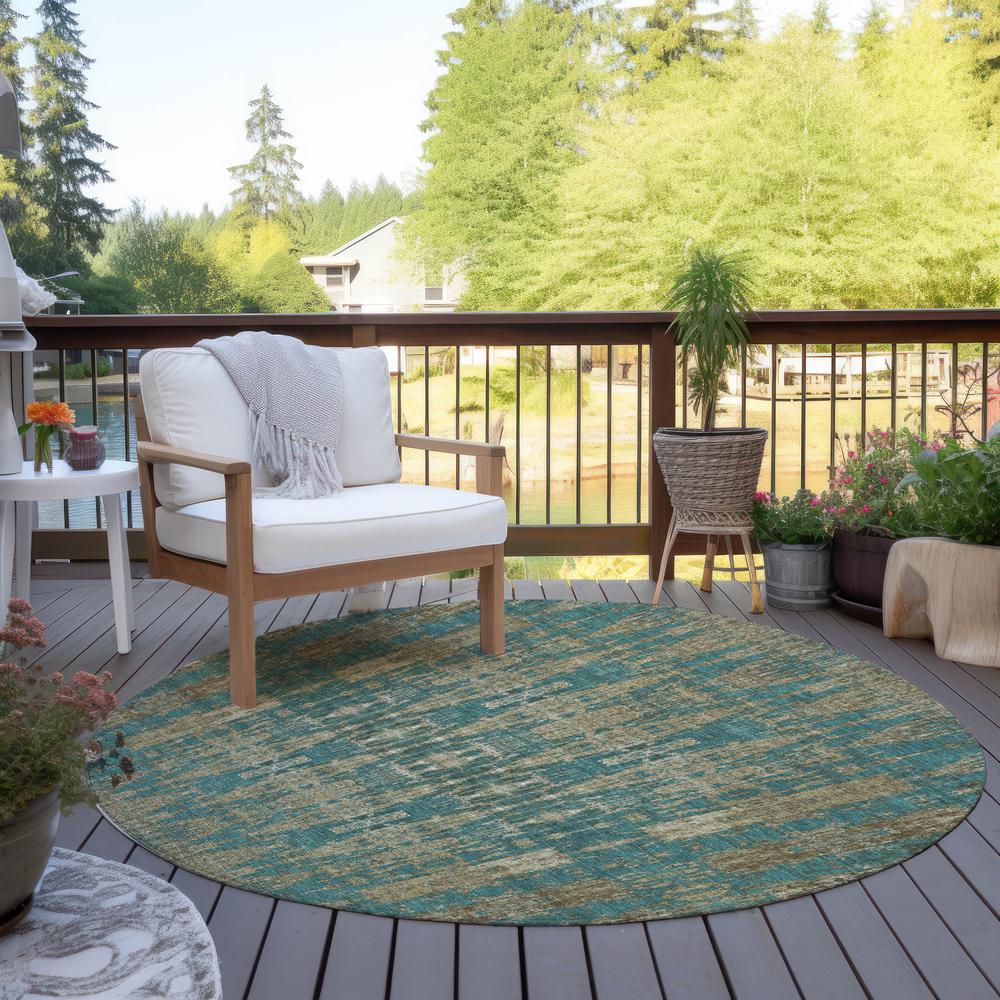 Chantille ACN580 Teal 8' x 8' Rug. Picture 7