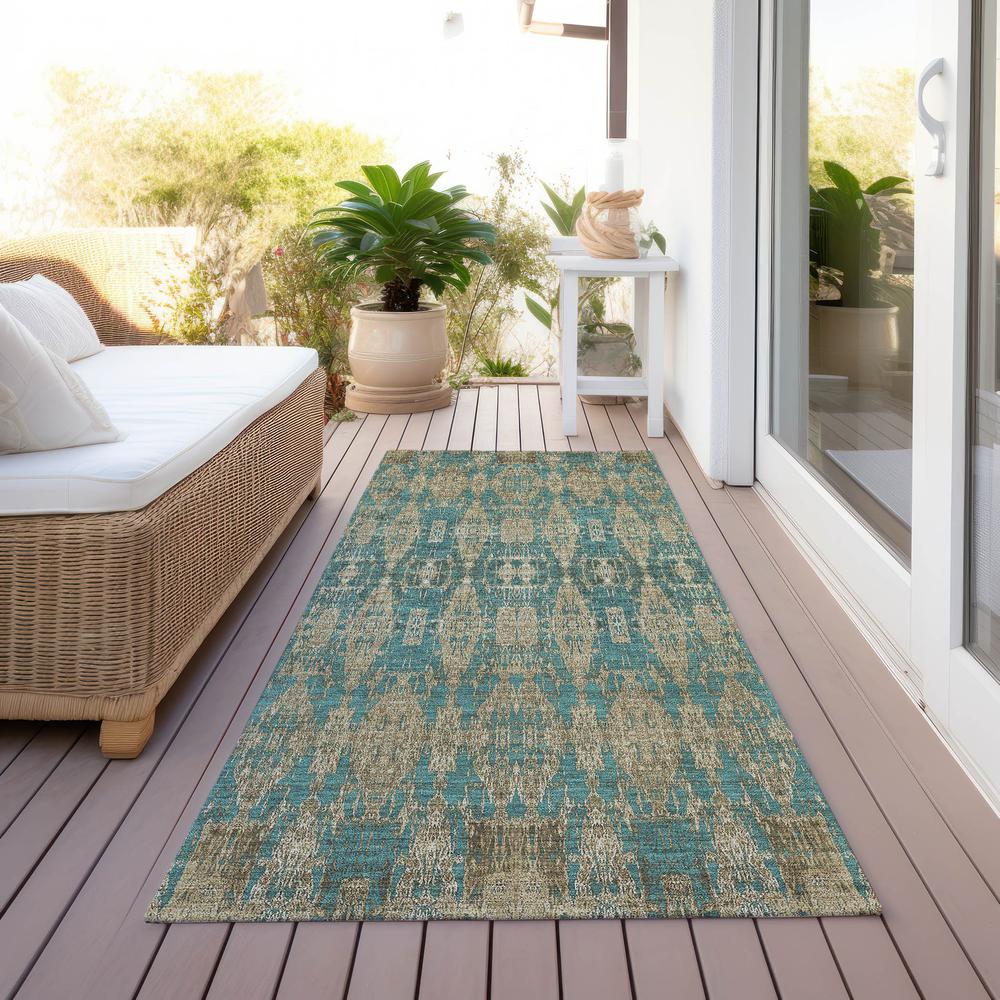 Chantille ACN580 Teal 2'3" x 7'6" Rug. Picture 7