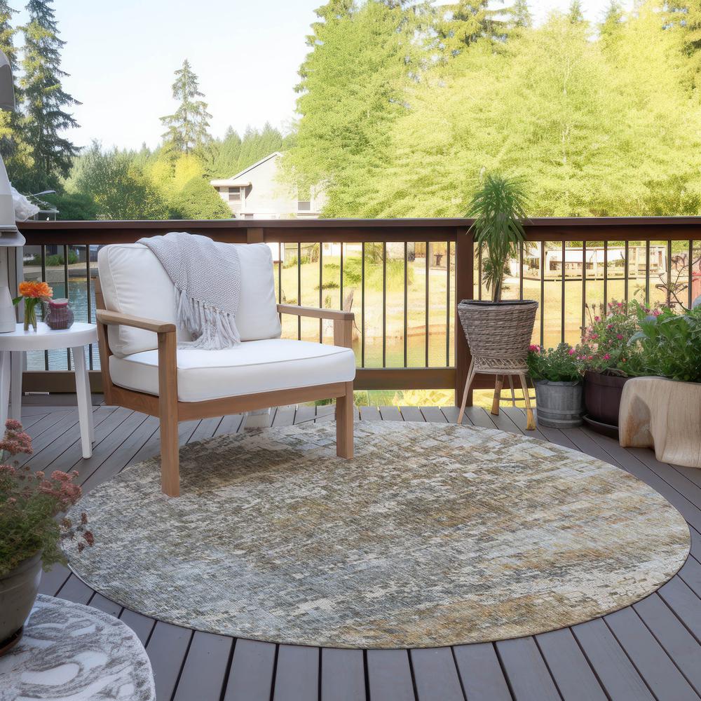 Chantille ACN581 Brown 8' x 8' Rug. Picture 8