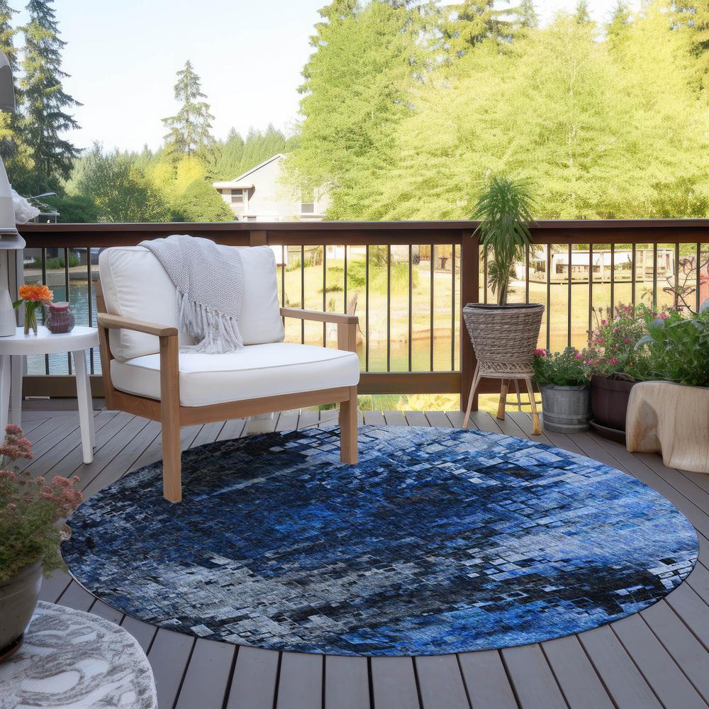 Chantille ACN581 Blue 8' x 8' Rug. Picture 7