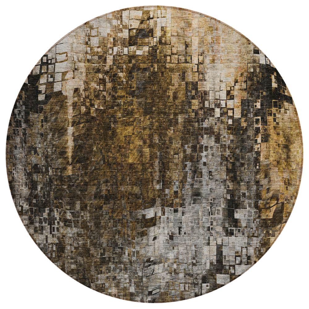 Chantille ACN581 Brown 8' x 8' Rug. Picture 1