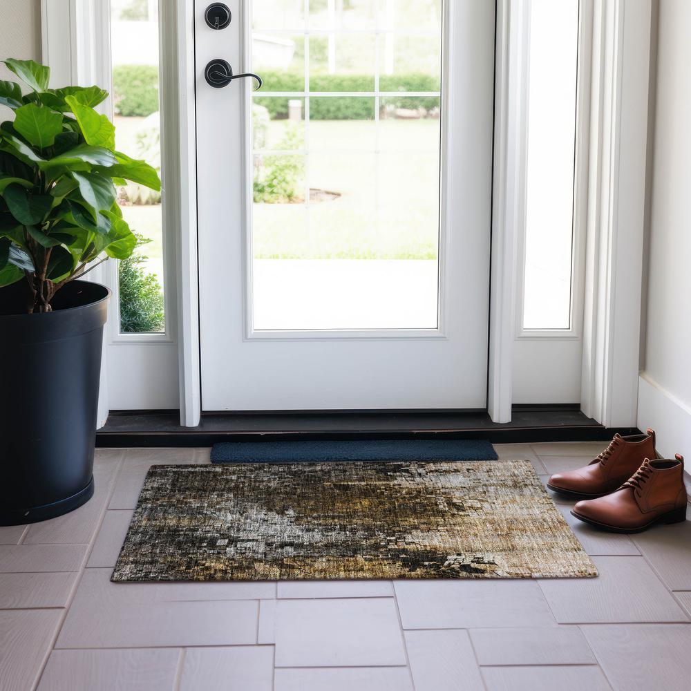 Chantille ACN581 Brown 1'8" x 2'6" Rug. Picture 6