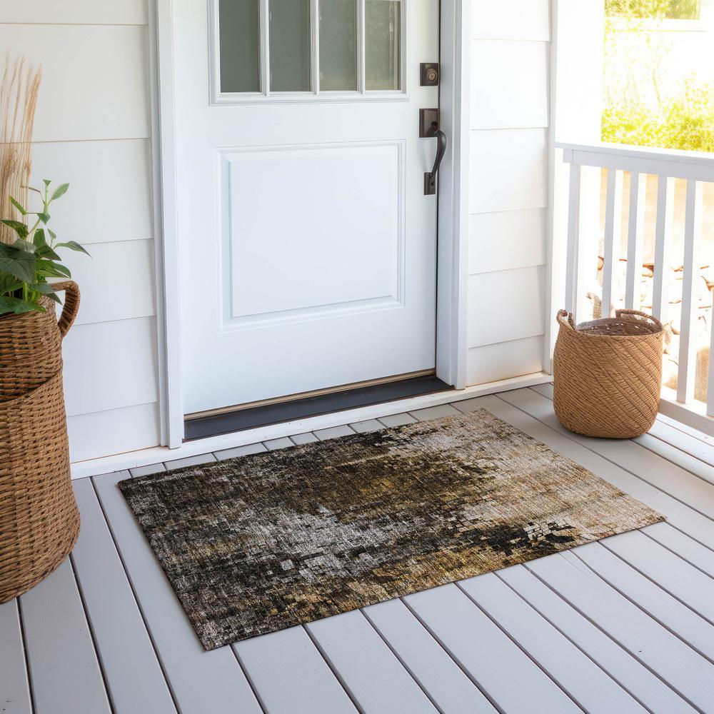 Chantille ACN581 Brown 1'8" x 2'6" Rug. Picture 7