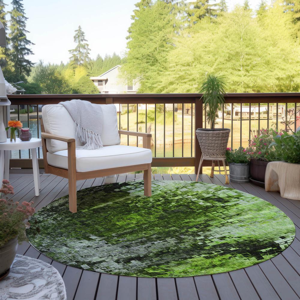 Chantille ACN581 Green 8' x 8' Rug. Picture 7