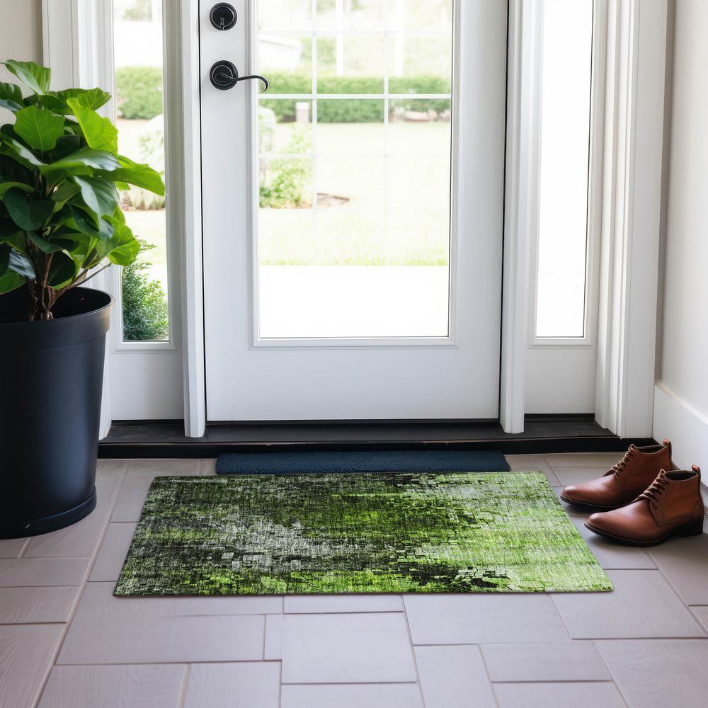 Chantille ACN581 Green 1'8" x 2'6" Rug. Picture 6