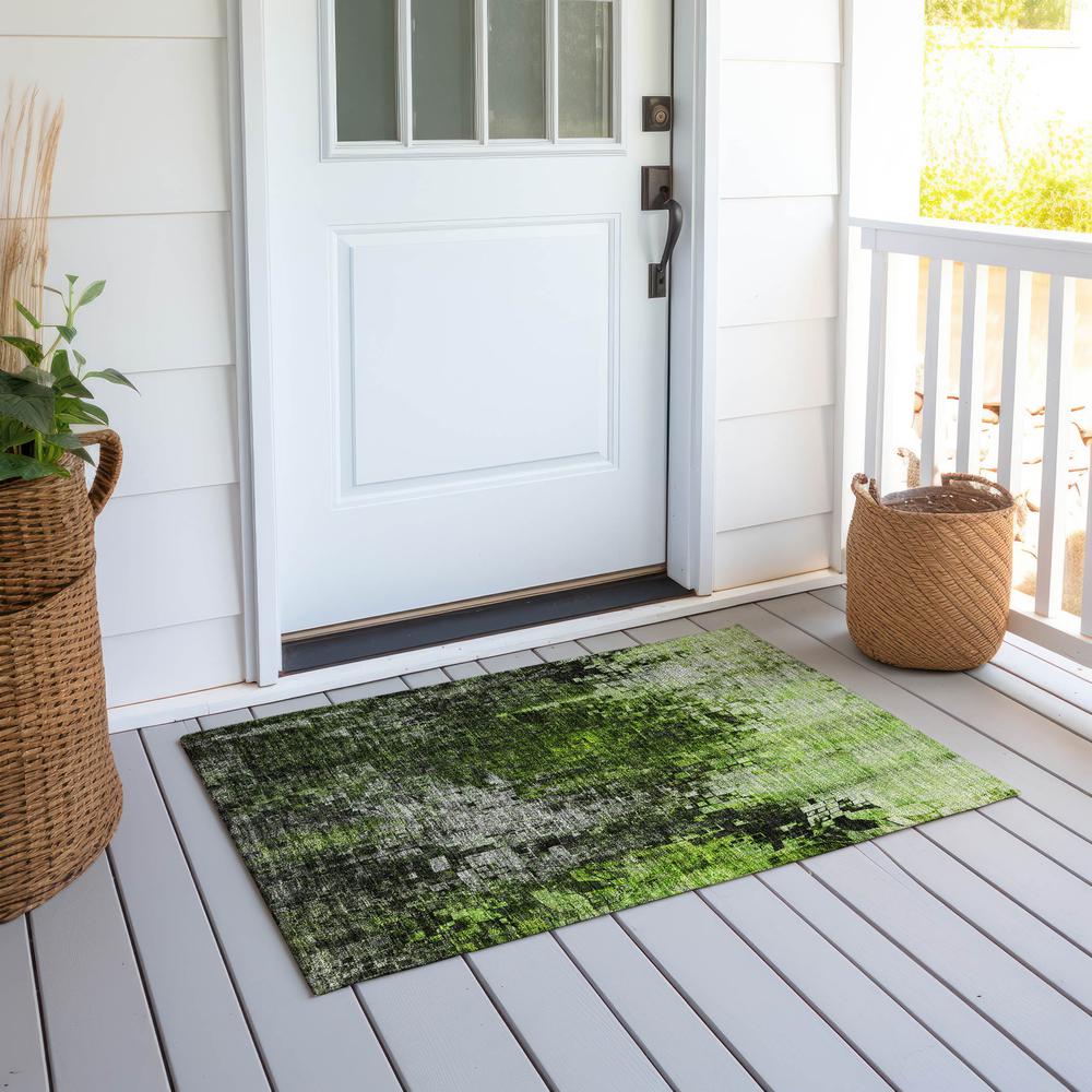 Chantille ACN581 Green 1'8" x 2'6" Rug. Picture 7