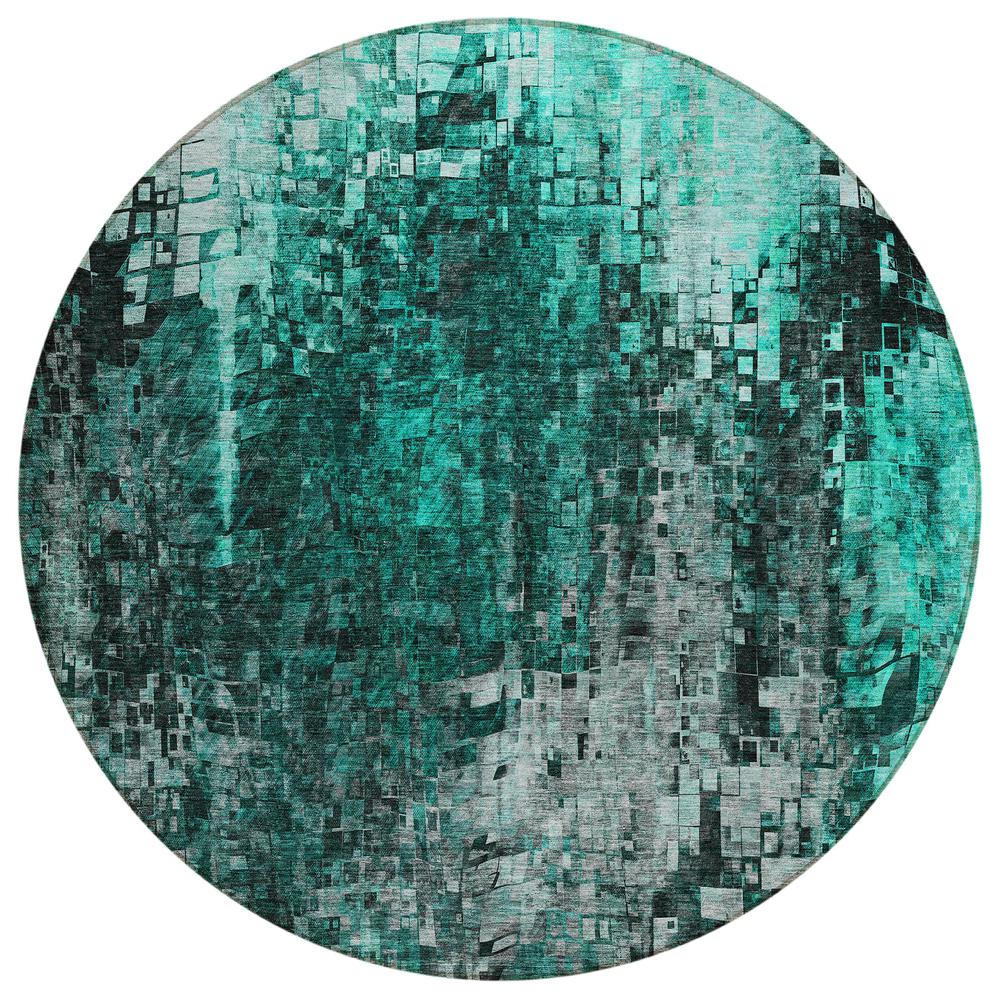 Chantille ACN581 Teal 8' x 8' Rug. Picture 1