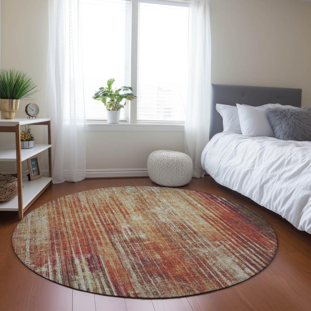 Chantille ACN582 Orange 8' x 8' Rug. Picture 6