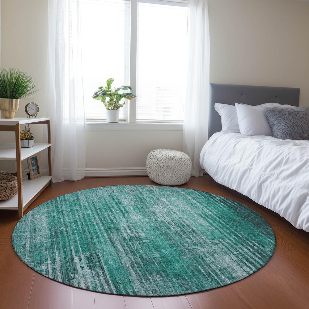 Chantille ACN582 Teal 8' x 8' Rug. Picture 6