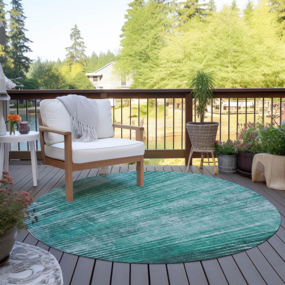 Chantille ACN582 Teal 8' x 8' Rug. Picture 7