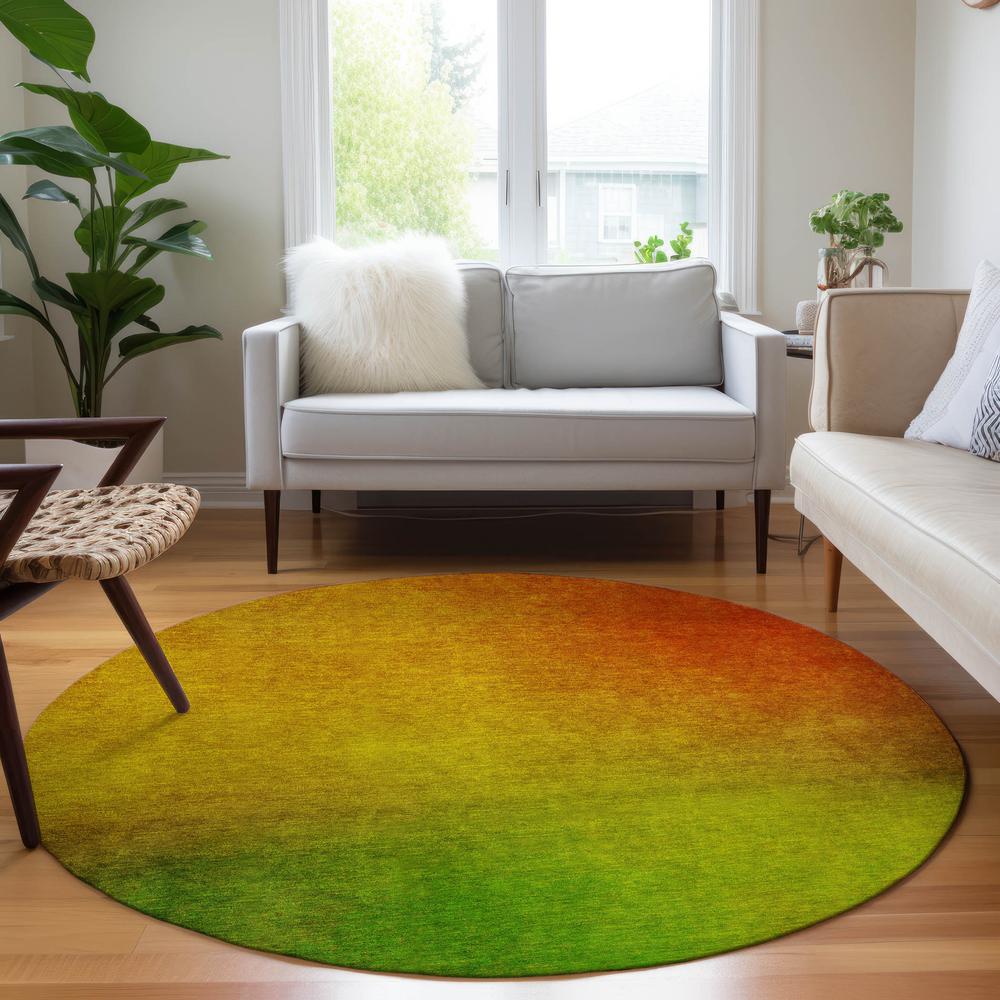 Chantille ACN583 Orange 8' x 8' Rug. Picture 6