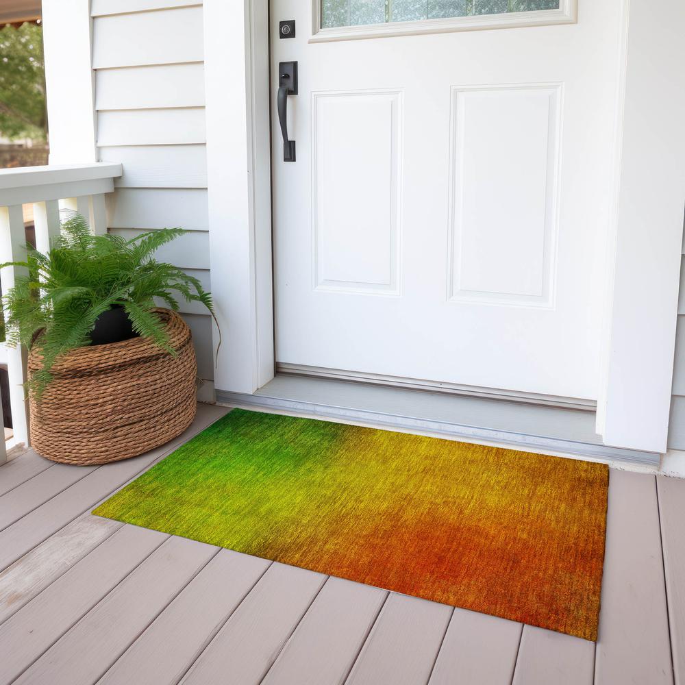 Chantille ACN583 Orange 1'8" x 2'6" Rug. Picture 7