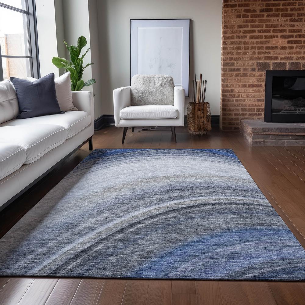 Chantille ACN584 Blue 2'6" x 3'10" Rug. Picture 6