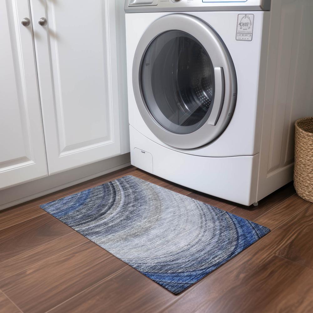 Chantille ACN584 Blue 1'8" x 2'6" Rug. Picture 6