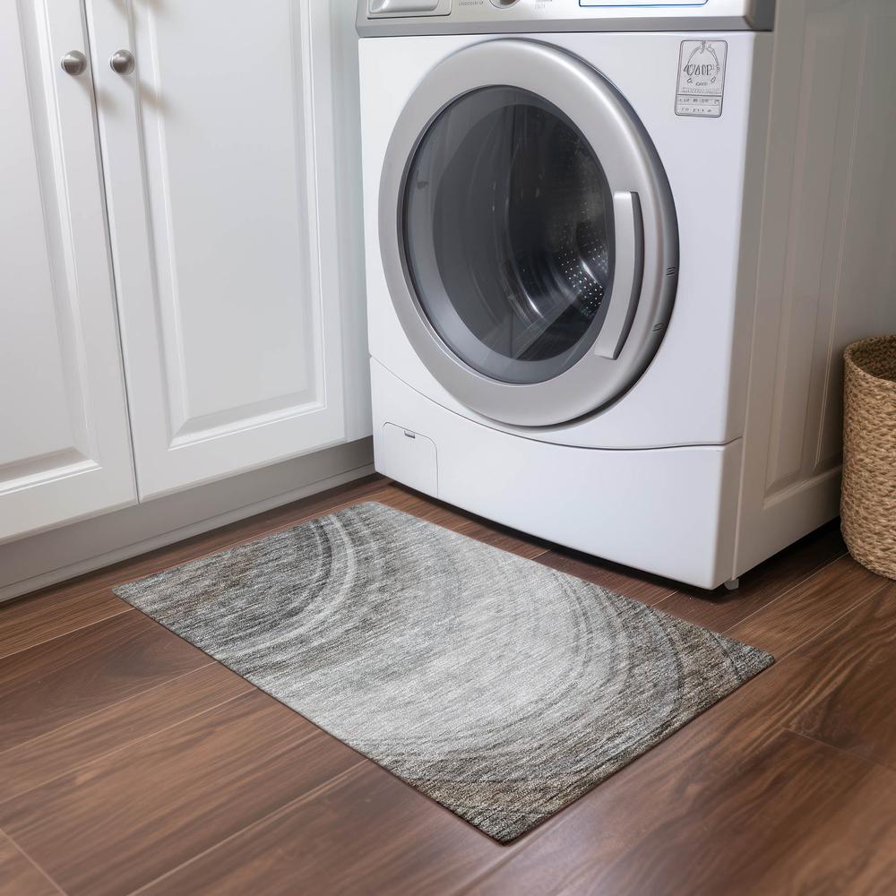 Chantille ACN584 Gray 1'8" x 2'6" Rug. Picture 6
