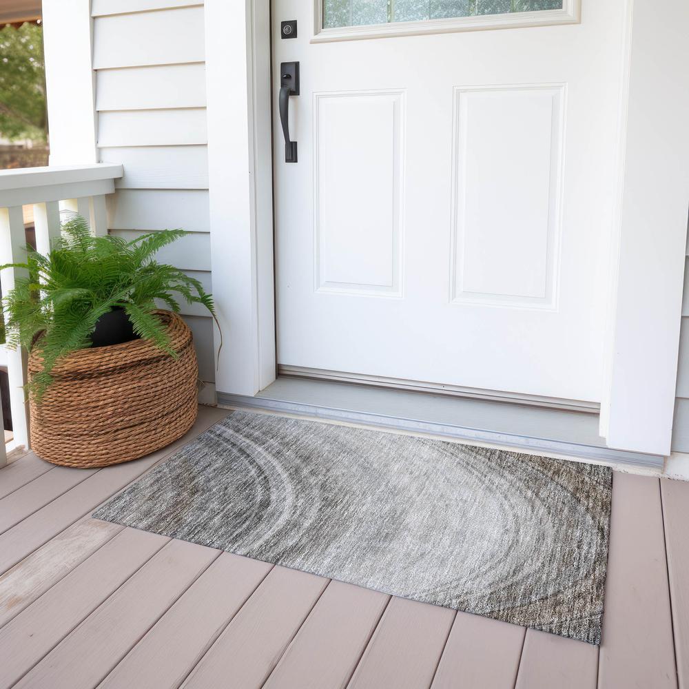 Chantille ACN584 Gray 1'8" x 2'6" Rug. Picture 7