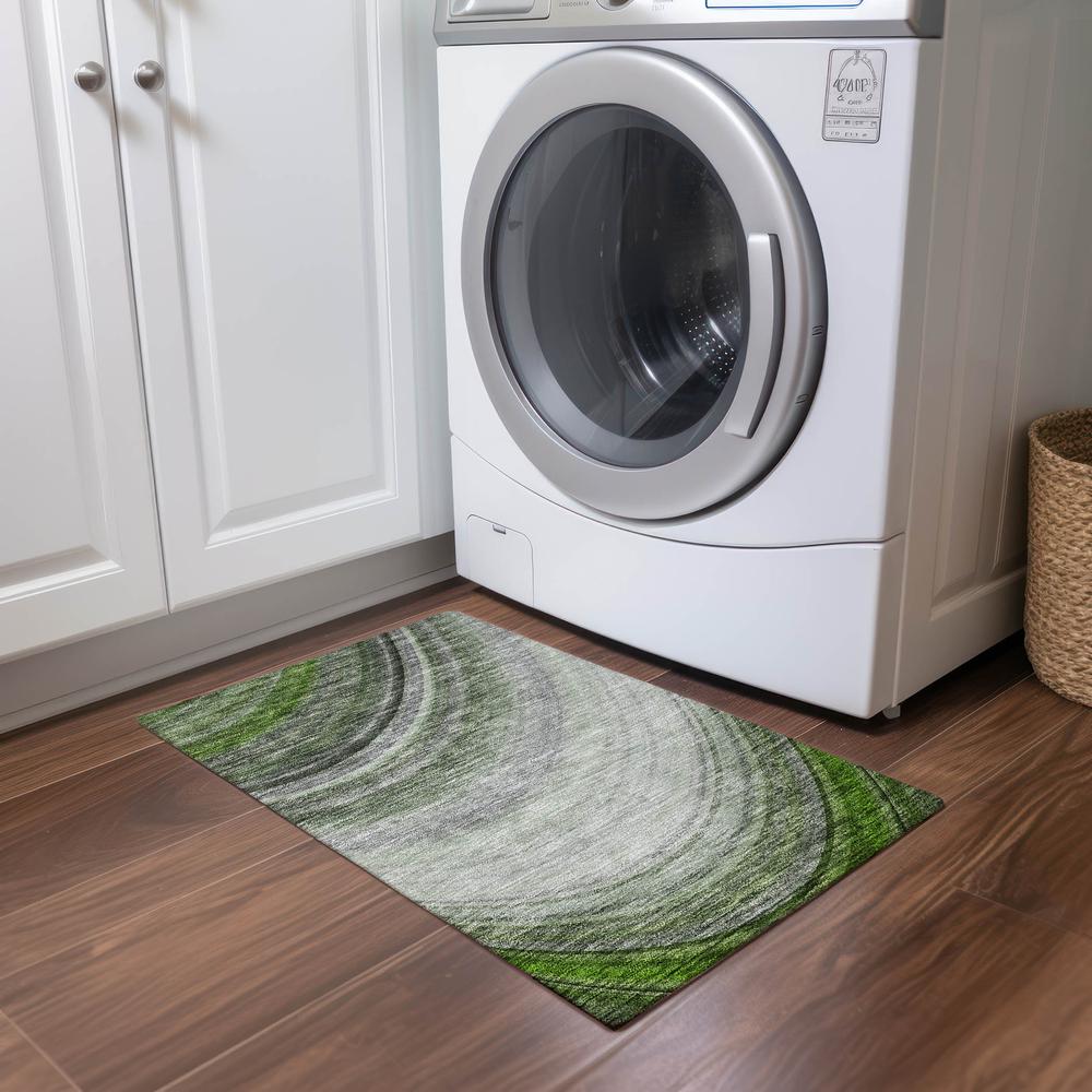 Chantille ACN584 Green 1'8" x 2'6" Rug. Picture 6