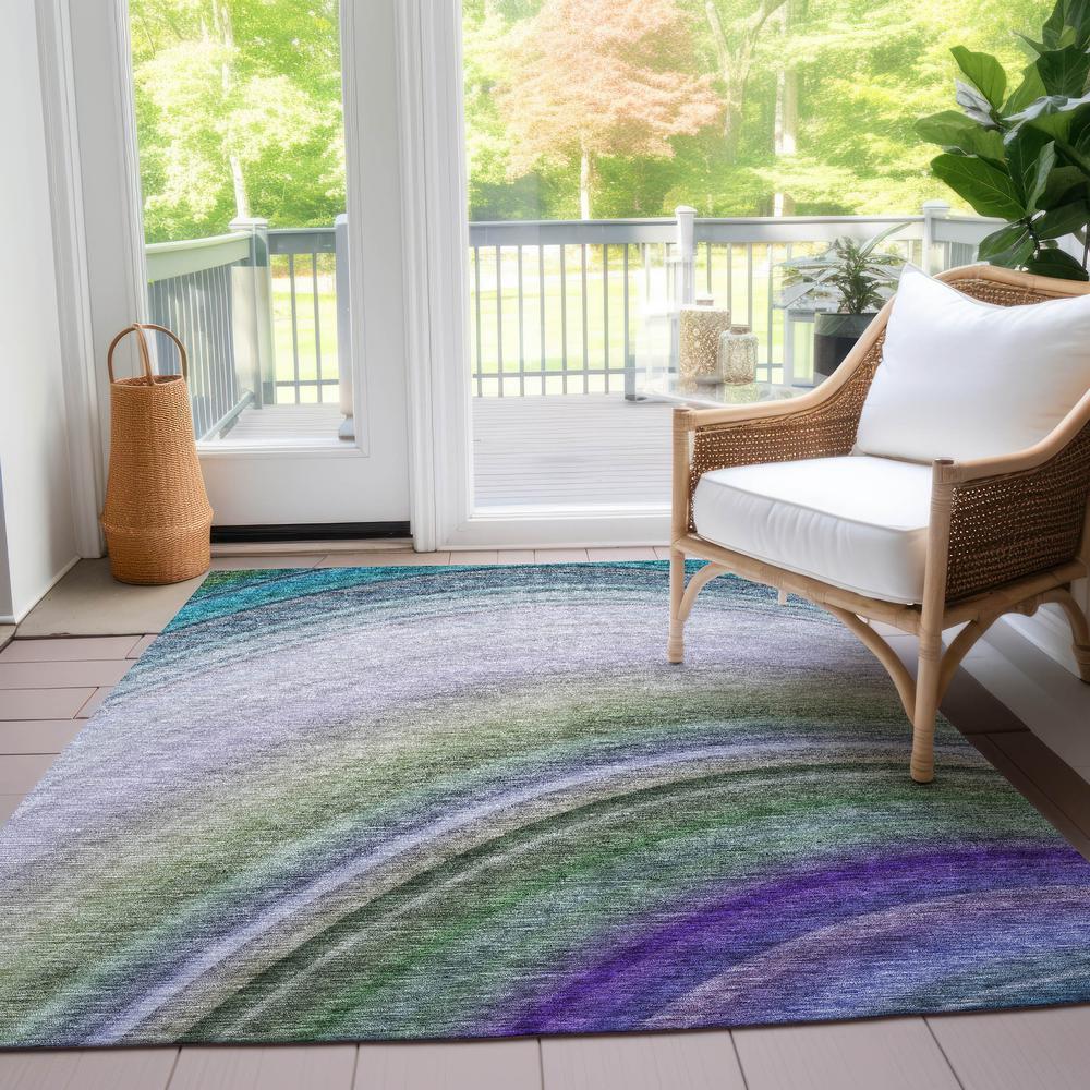Chantille ACN584 Teal 2'6" x 3'10" Rug. Picture 7