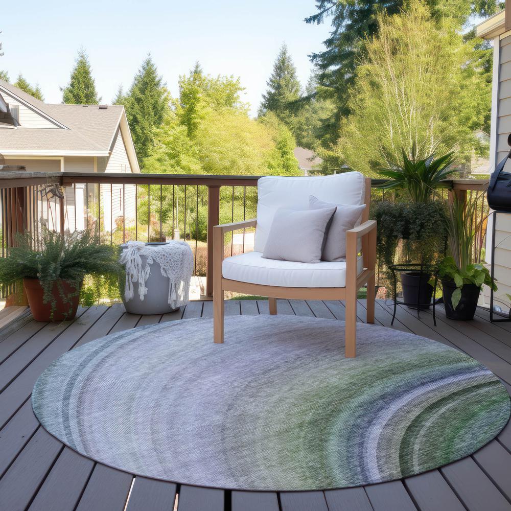 Chantille ACN584 Teal 8' x 8' Rug. Picture 7