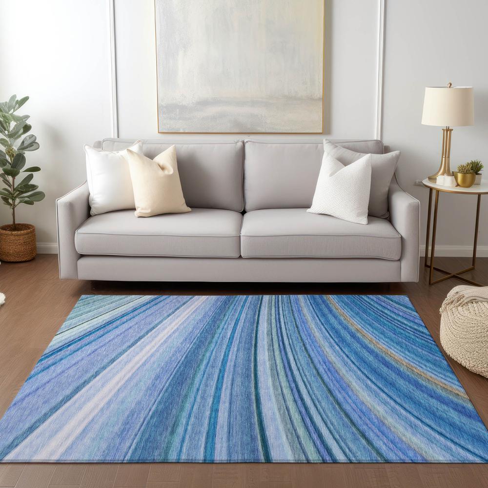 Chantille ACN585 Blue 2'6" x 3'10" Rug. Picture 6