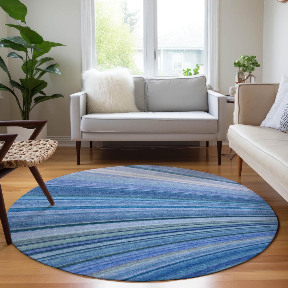 Chantille ACN585 Blue 8' x 8' Rug. Picture 6