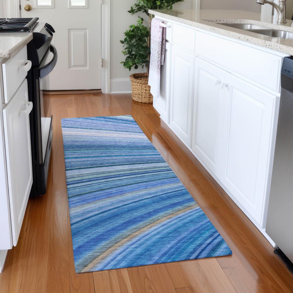 Chantille ACN585 Blue 2'3" x 7'6" Rug. Picture 6