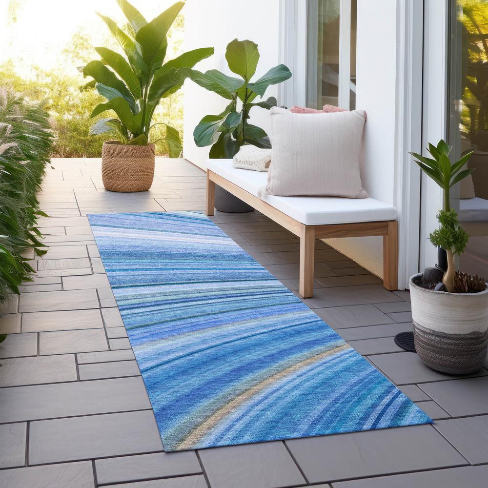 Chantille ACN585 Blue 2'3" x 7'6" Rug. Picture 7