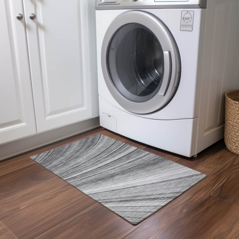 Chantille ACN585 Gray 1'8" x 2'6" Rug. Picture 6
