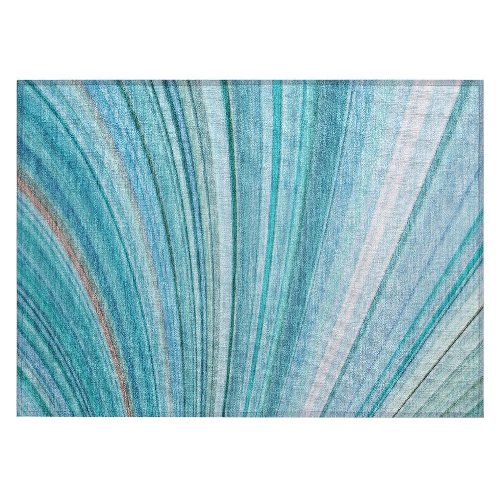 Chantille ACN585 Teal 1'8" x 2'6" Rug. Picture 1