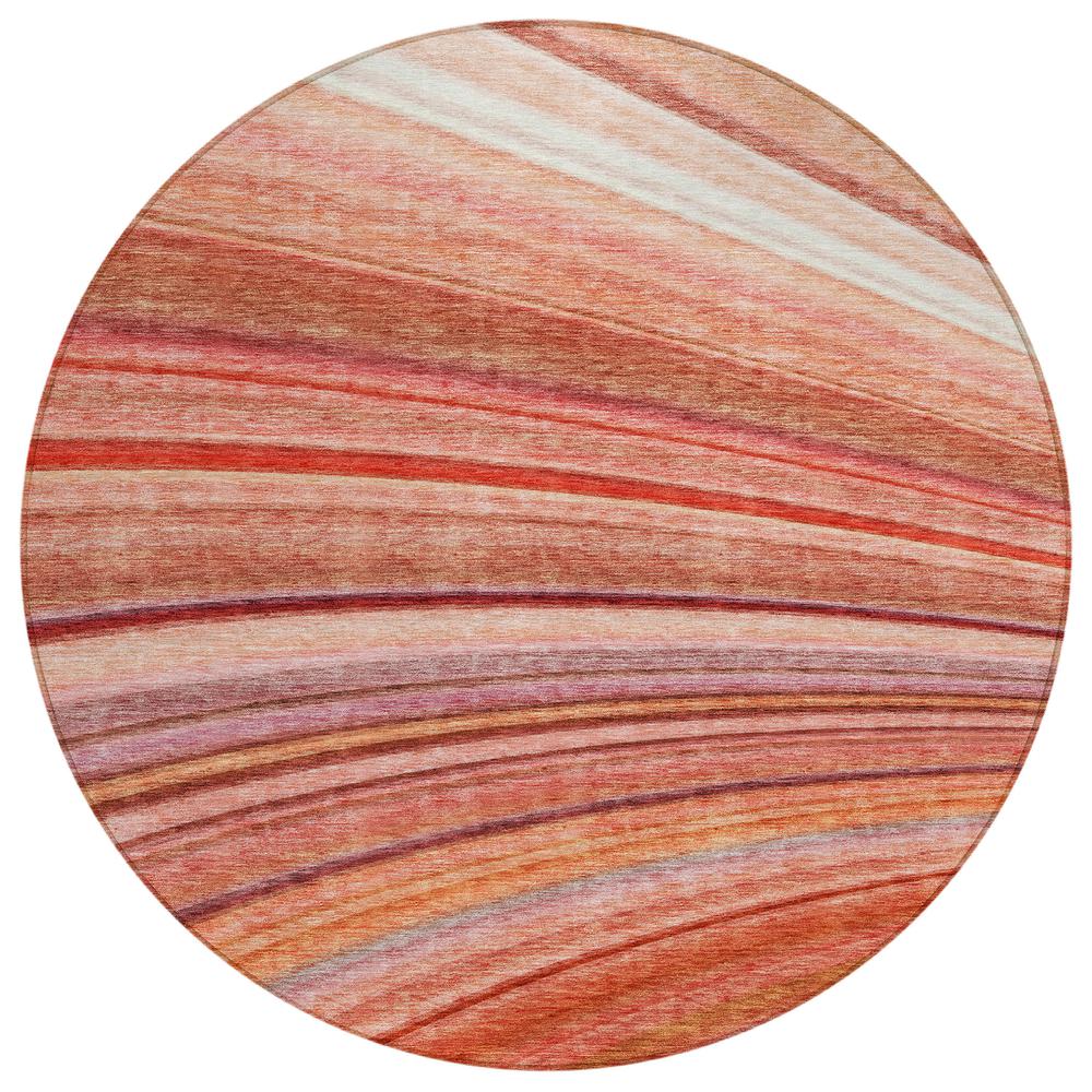 Chantille ACN585 Orange 8' x 8' Rug. Picture 1