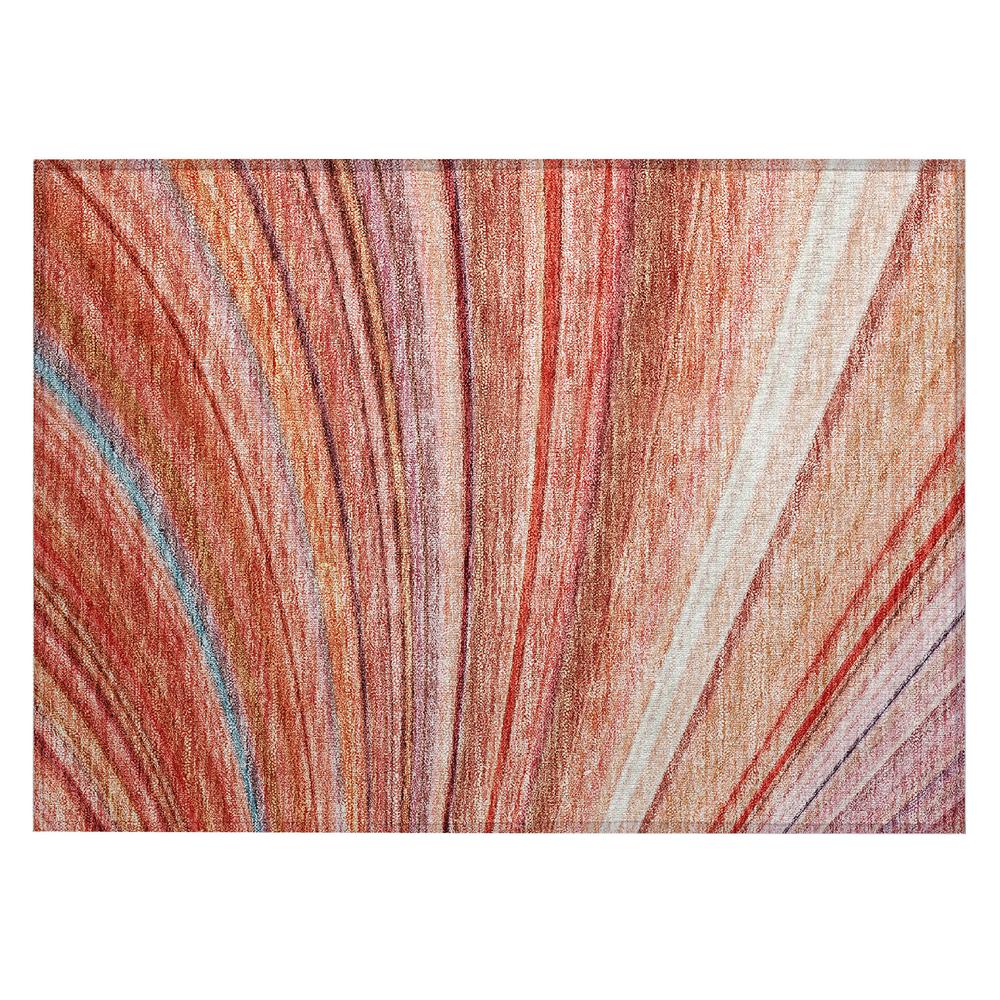 Chantille ACN585 Orange 1'8" x 2'6" Rug. Picture 1
