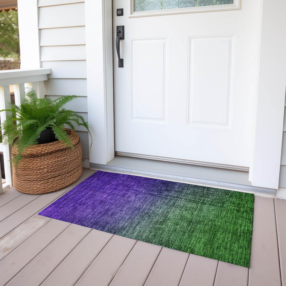 Chantille ACN587 Green 1'8" x 2'6" Rug. Picture 7