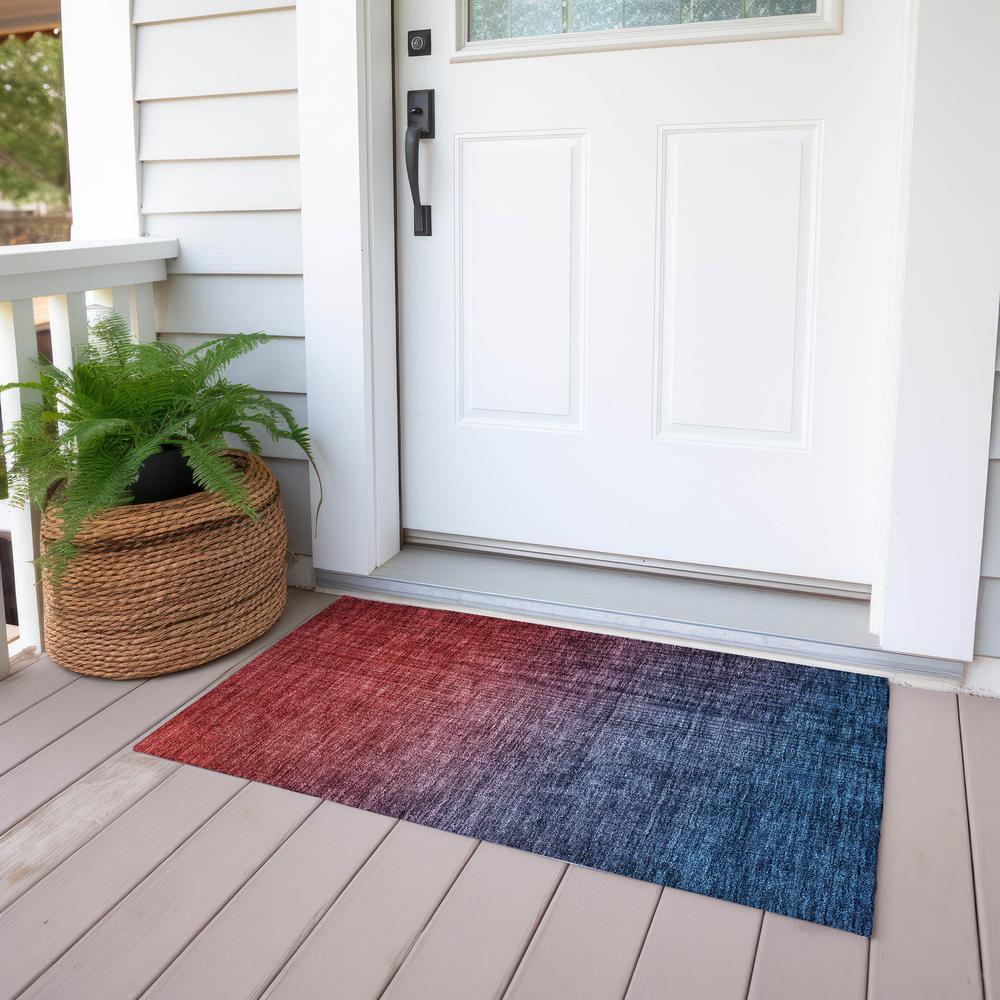 Chantille ACN587 Blue 1'8" x 2'6" Rug. Picture 7
