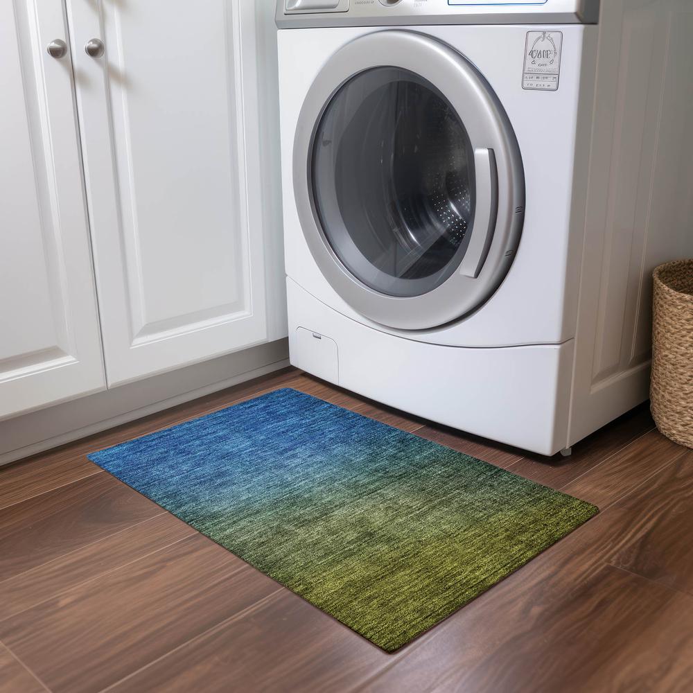 Chantille ACN587 Green 1'8" x 2'6" Rug. Picture 6