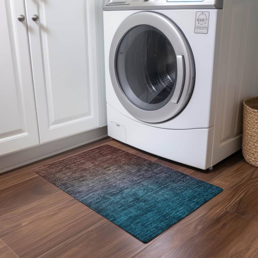 Chantille ACN587 Teal 1'8" x 2'6" Rug. Picture 6