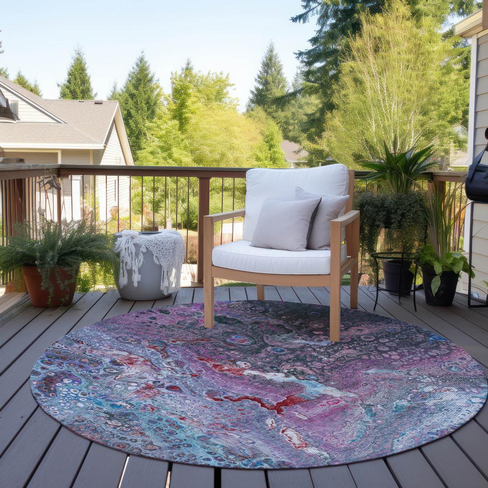 Chantille ACN588 Blue 8' x 8' Rug. Picture 7