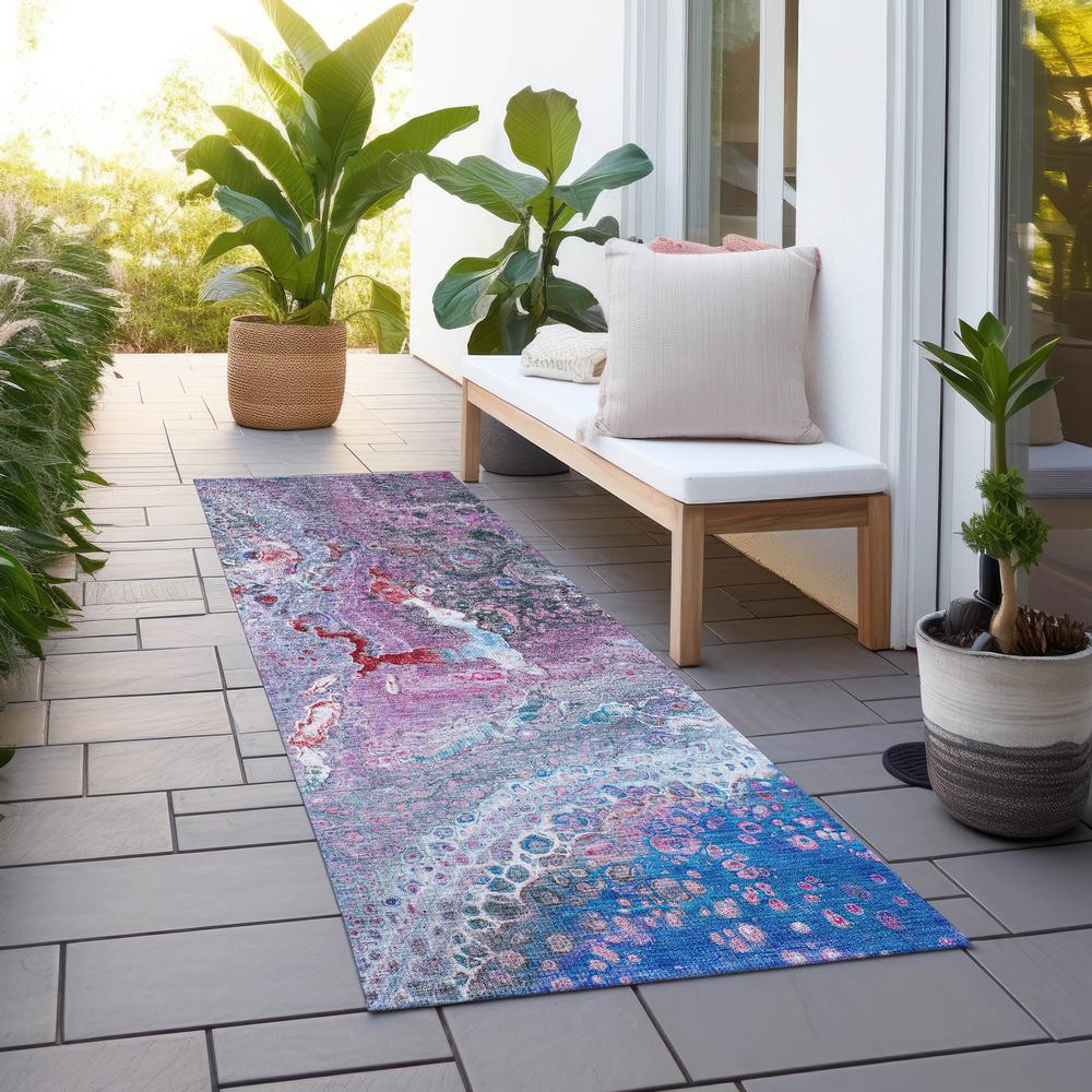 Chantille ACN588 Blue 2'3" x 7'6" Rug. Picture 7