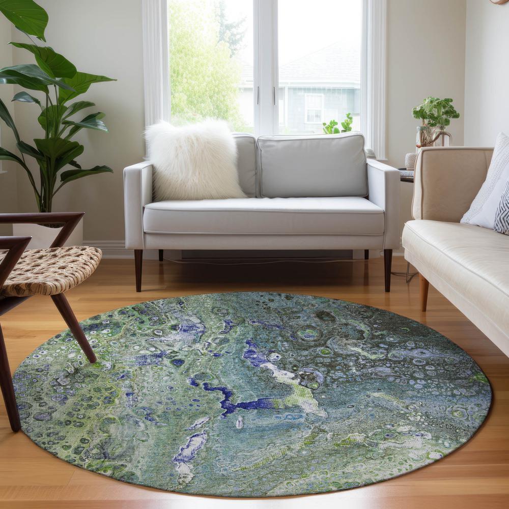 Chantille ACN588 Green 8' x 8' Rug. Picture 6