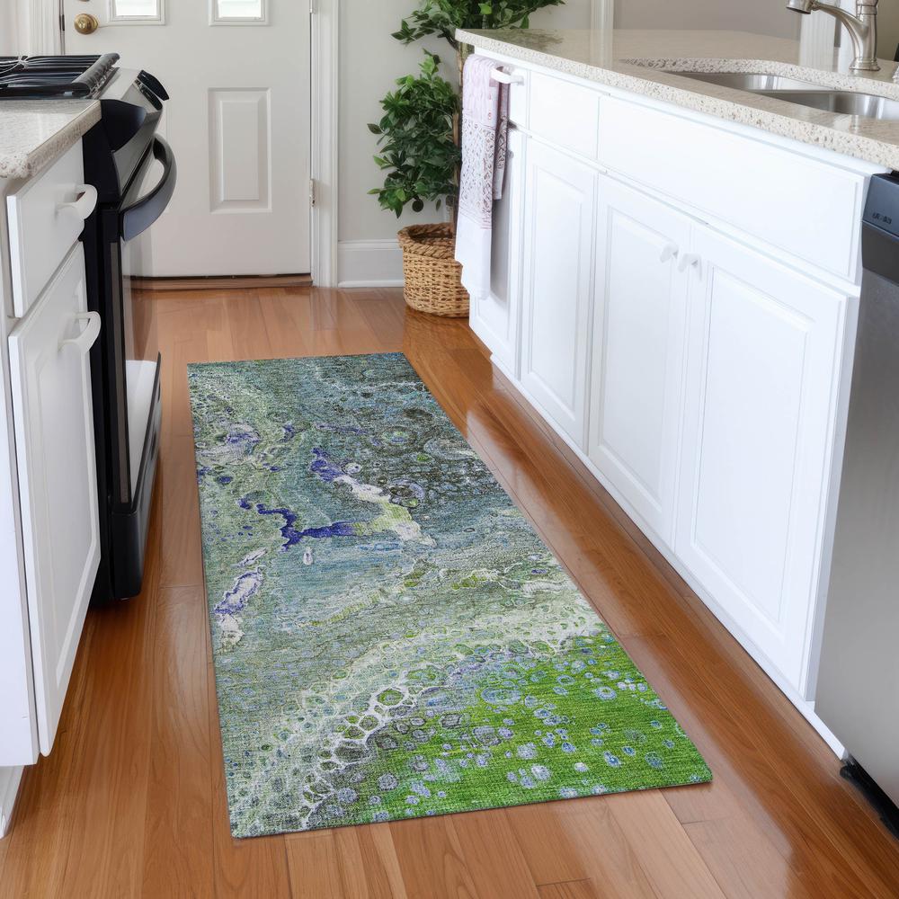 Chantille ACN588 Green 2'3" x 7'6" Rug. Picture 6