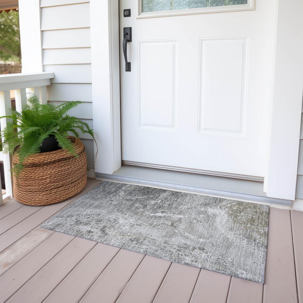 Chantille ACN588 Gray 1'8" x 2'6" Rug. Picture 7