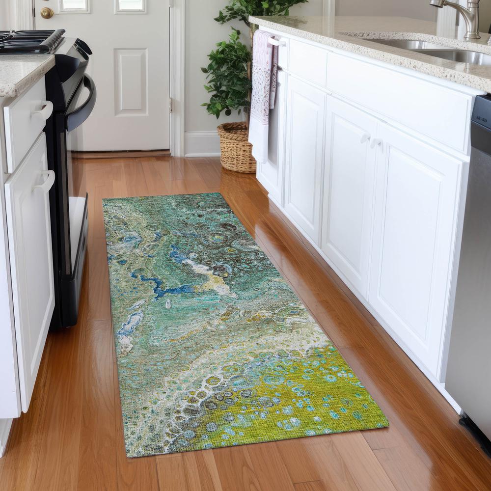 Chantille ACN588 Teal 2'3" x 7'6" Rug. Picture 6