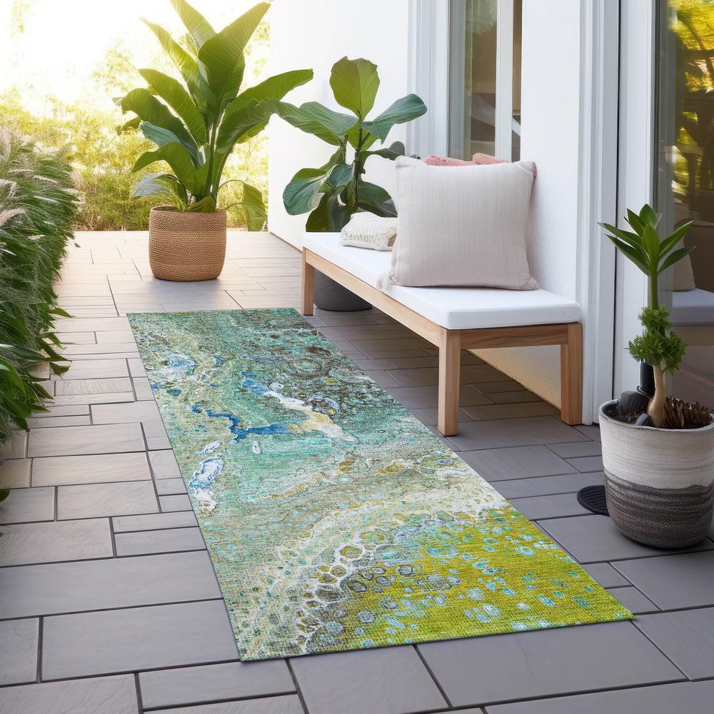 Chantille ACN588 Teal 2'3" x 7'6" Rug. Picture 7