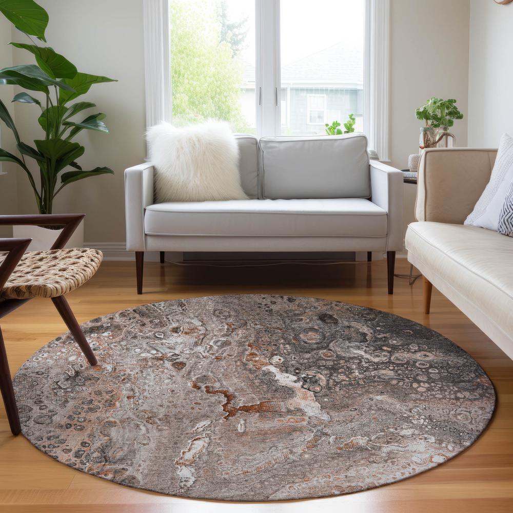 Chantille ACN588 Orange 8' x 8' Rug. Picture 6
