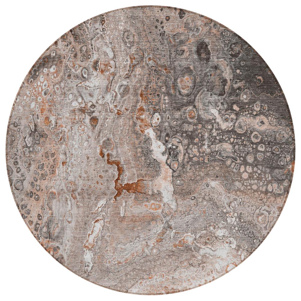 Chantille ACN588 Orange 8' x 8' Rug. Picture 1